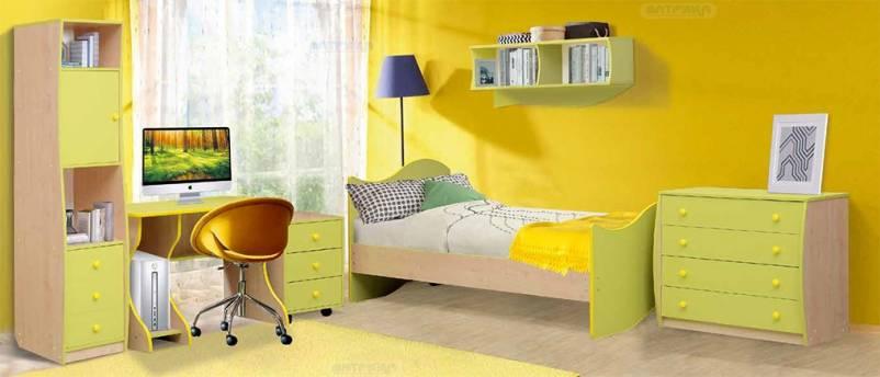 Набор модульной мебели для детской комнаты «Юниор-11.1» ЛДСП